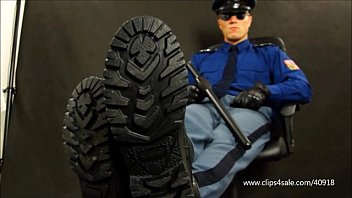 LICK BOOT FROM PRISON OFFICER - 082