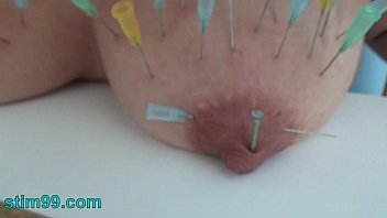 Extreme Needle Torment BDSM and Electrosex. Nails and Needles Tortured