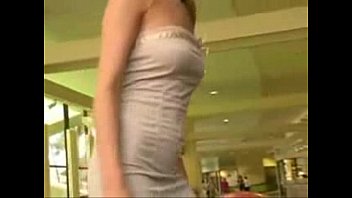 Carli Banks masturbating in shopping mall