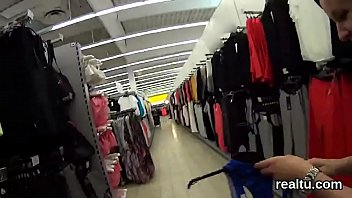 charming czech female was enticed in the shopping.
