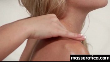 Sensual lesbian massage leads to orgasm 1