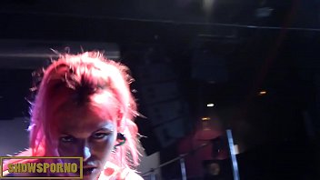 Redhead teen tatoos lesbians fucking on stage