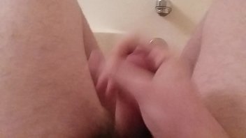 tugging off in bath