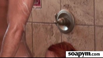 soapy rubdown end with a enormous.