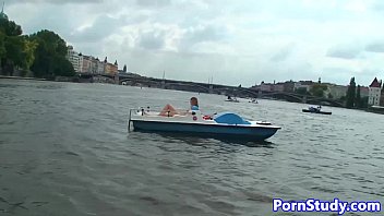 Public nude fetish eurobabe rides waterbike
